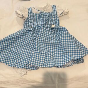 Toddler Halloween Dorothy wizard of Oz - Blue and White Gingham Dress
